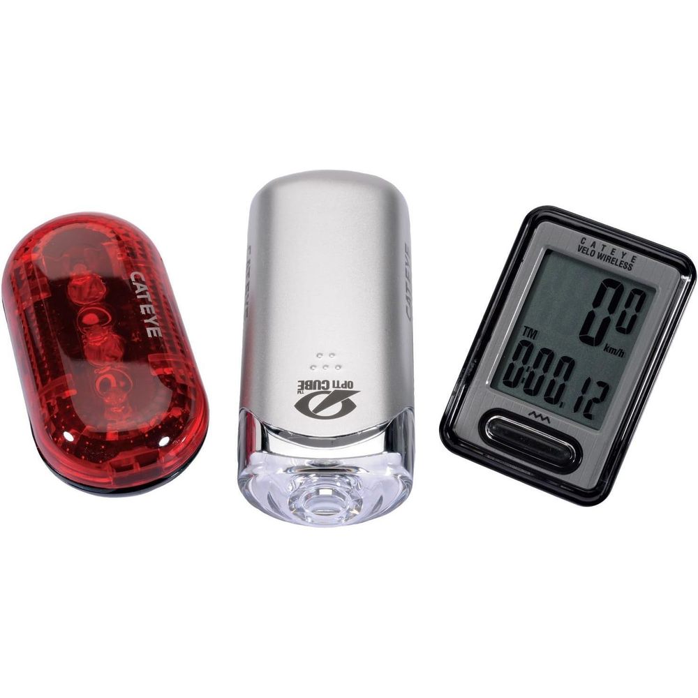 Cateye HL130/TL130/VT200 Sports Combo Light Kit
